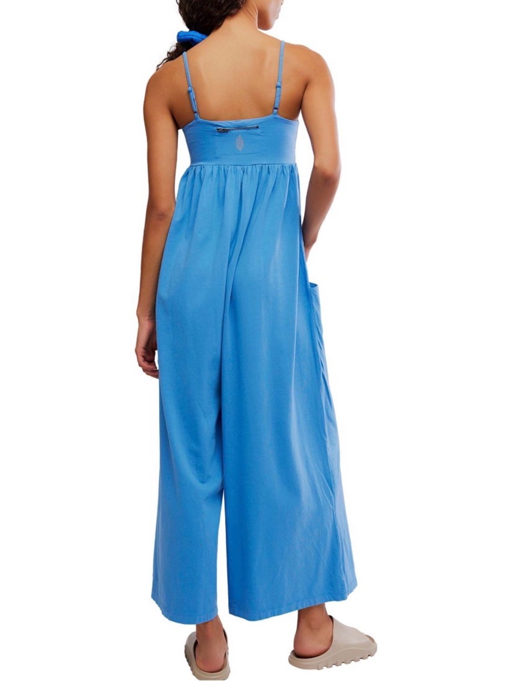 Free People Hot Shot Strappy Onesie Cobalt Blue Size XL NWT - Picture 7 of 12